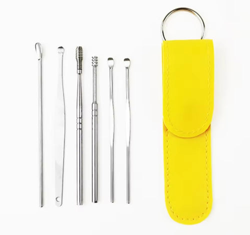 Earwax Remover/Cleaner Stainless steel Tool Kit 6PCS