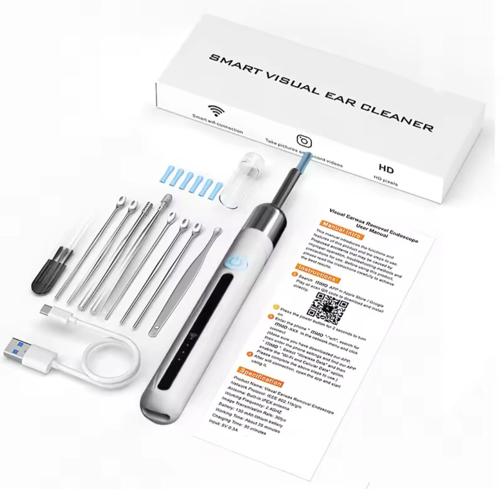 Endoscope 4.2mm 1080P iOS/Android Ear Cleaning Otoscope with Ear Wax Removal Tools