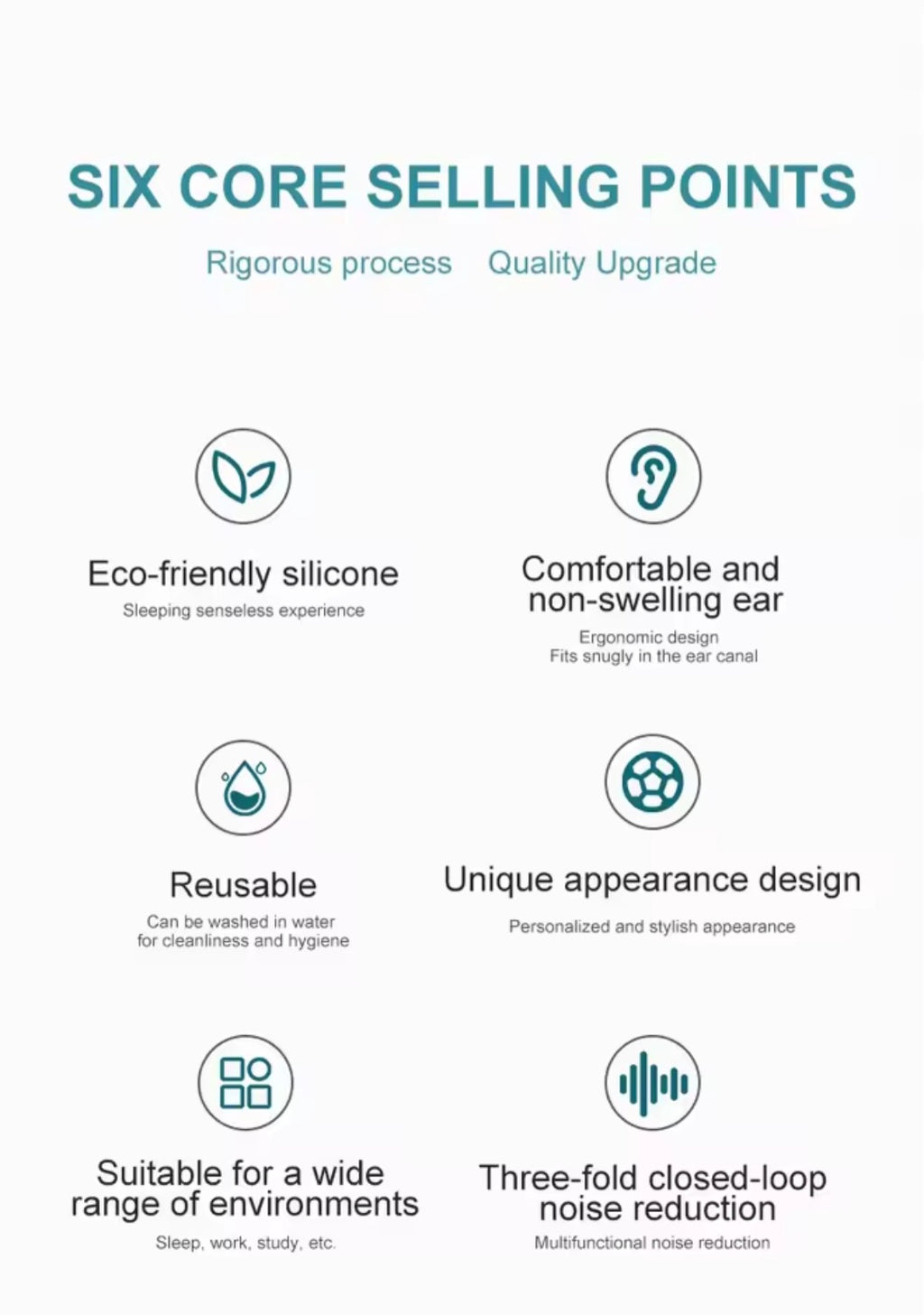 Noise-Cancelling Sleep Earplugs – Waterproof, Comfortable & Perfect for Travel, Work, and Rest!