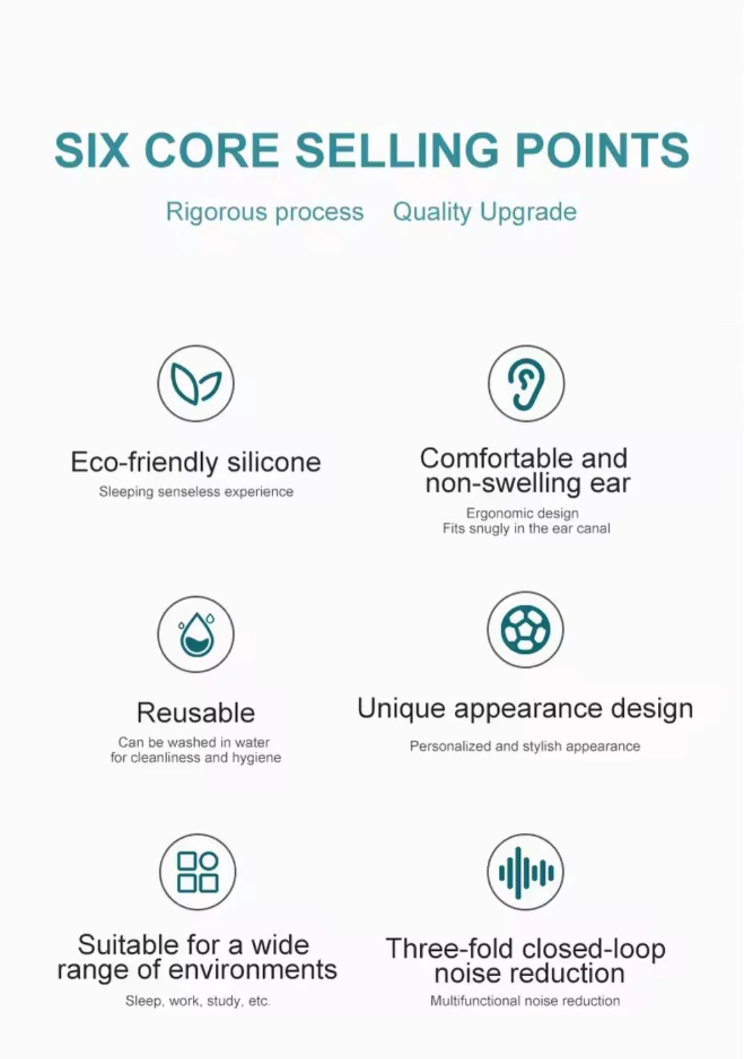 Noise-Cancelling Sleep Earplugs – Waterproof, Comfortable & Perfect for Travel, Work, and Rest!