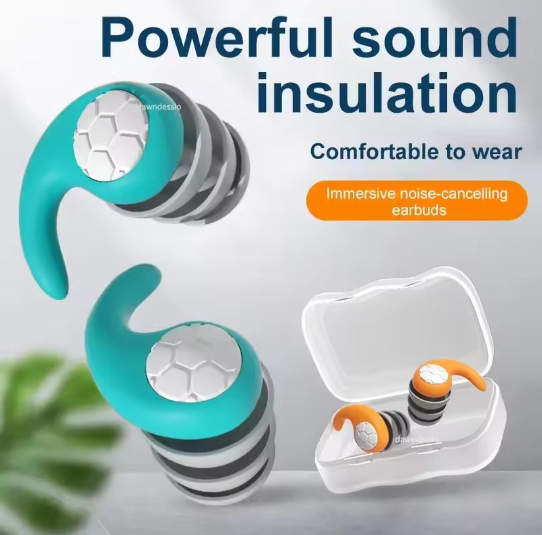Noise-Cancelling Sleep Earplugs – Waterproof, Comfortable & Perfect for Travel, Work, and Rest!